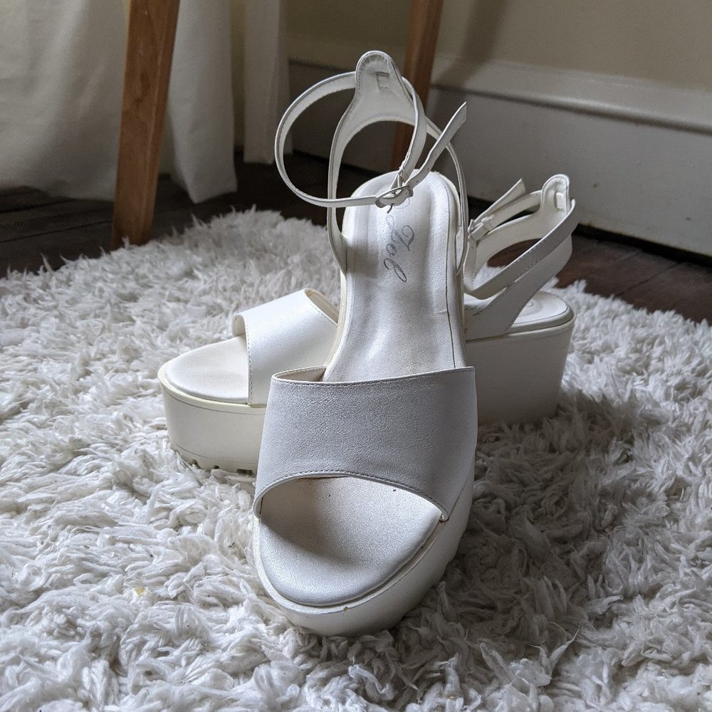 White Platform Sandals